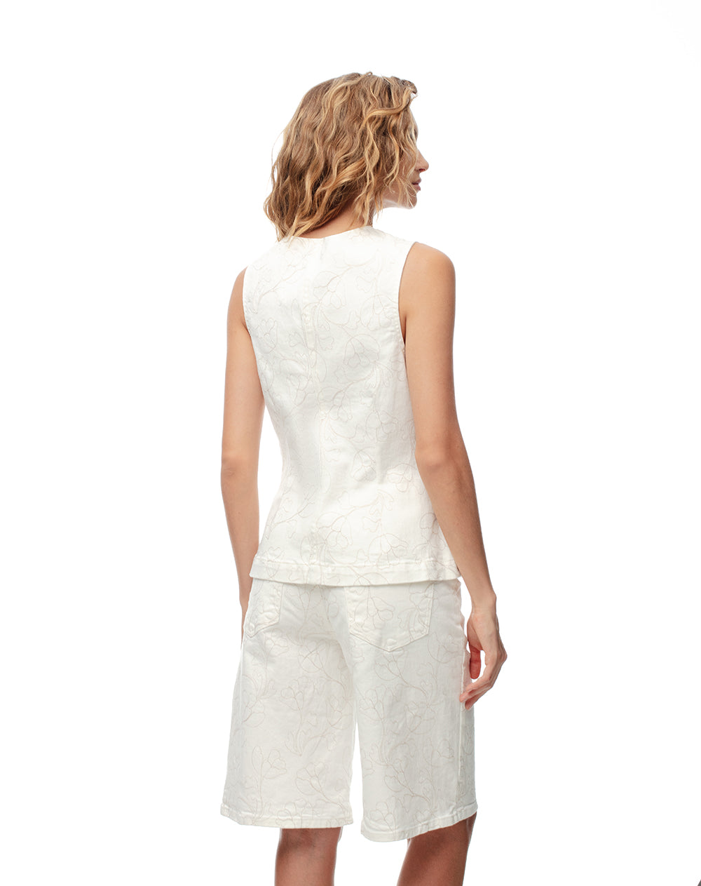 Chaqueta loose fit sin capucha en drill cruda