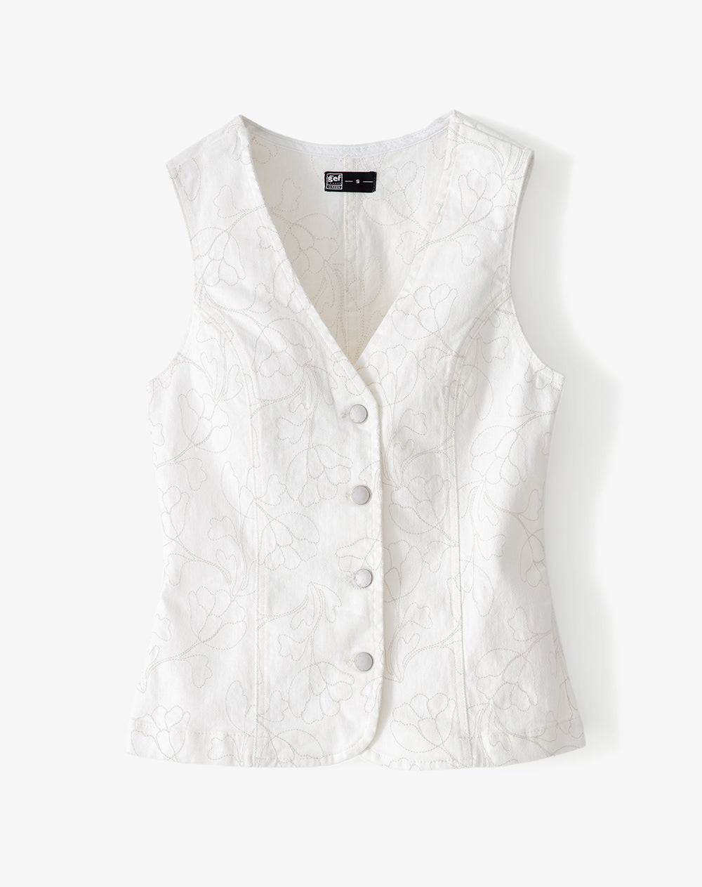 Chaqueta loose fit sin capucha en drill cruda