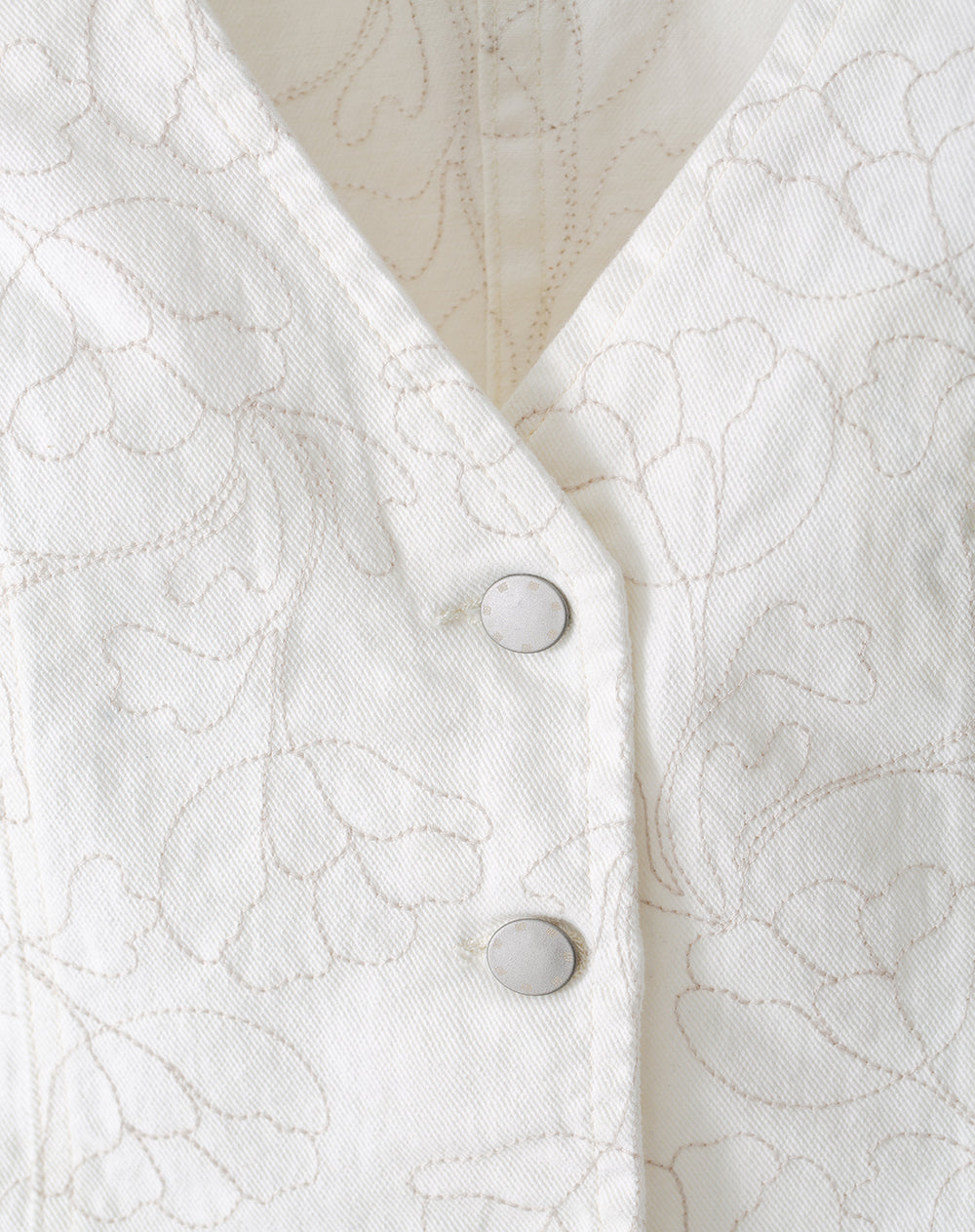 Chaqueta loose fit sin capucha en drill cruda