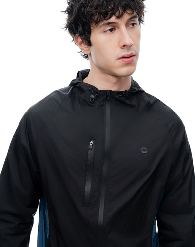 Chaqueta regular liviana negro hombre