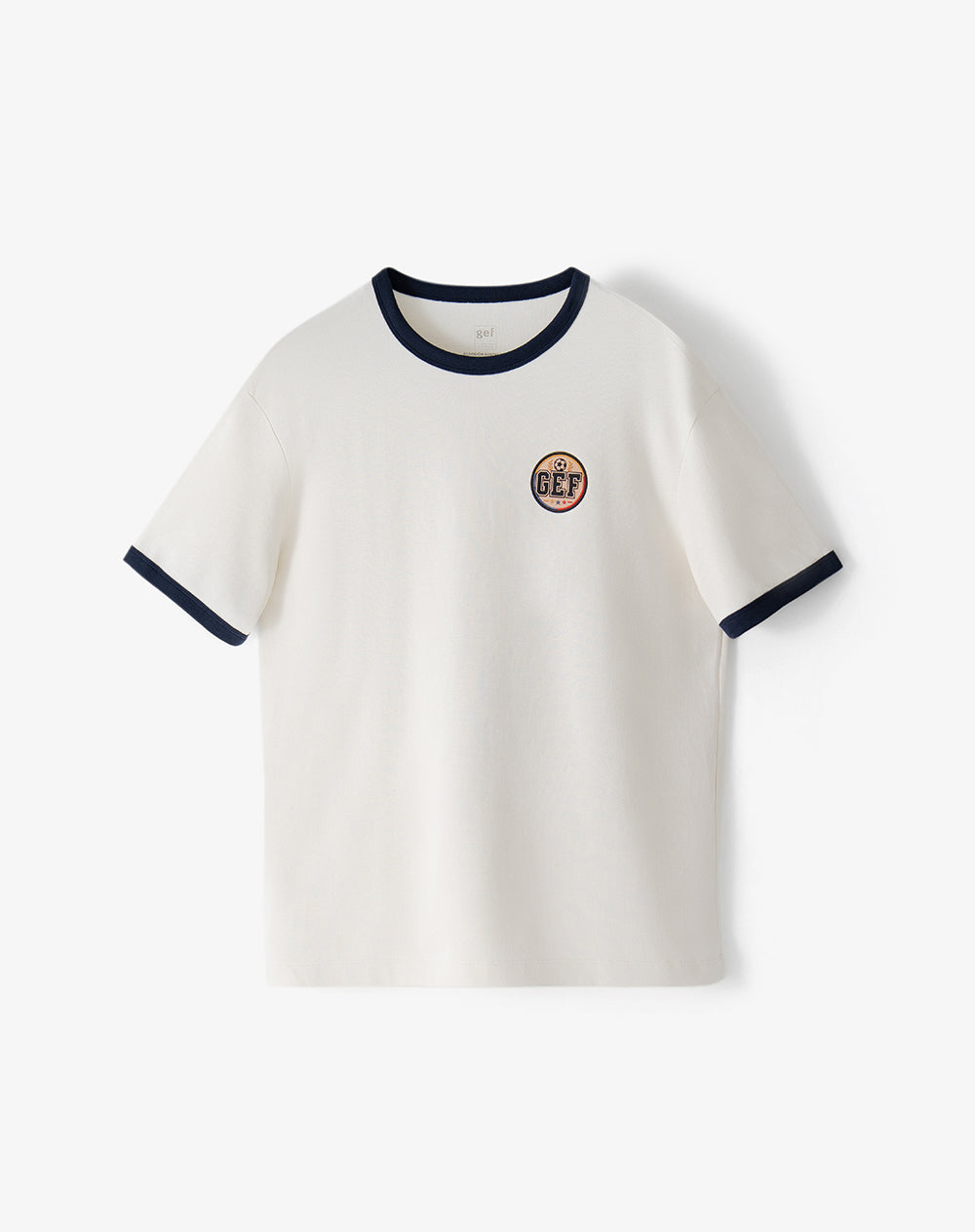 Camiseta regular fit manga corta vainilla