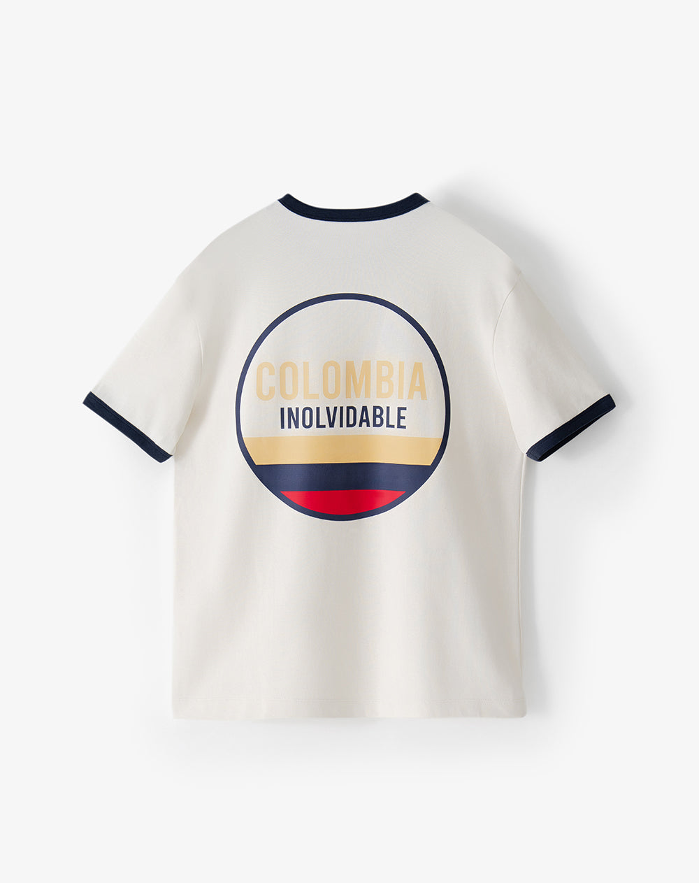 Camiseta regular fit manga corta vainilla