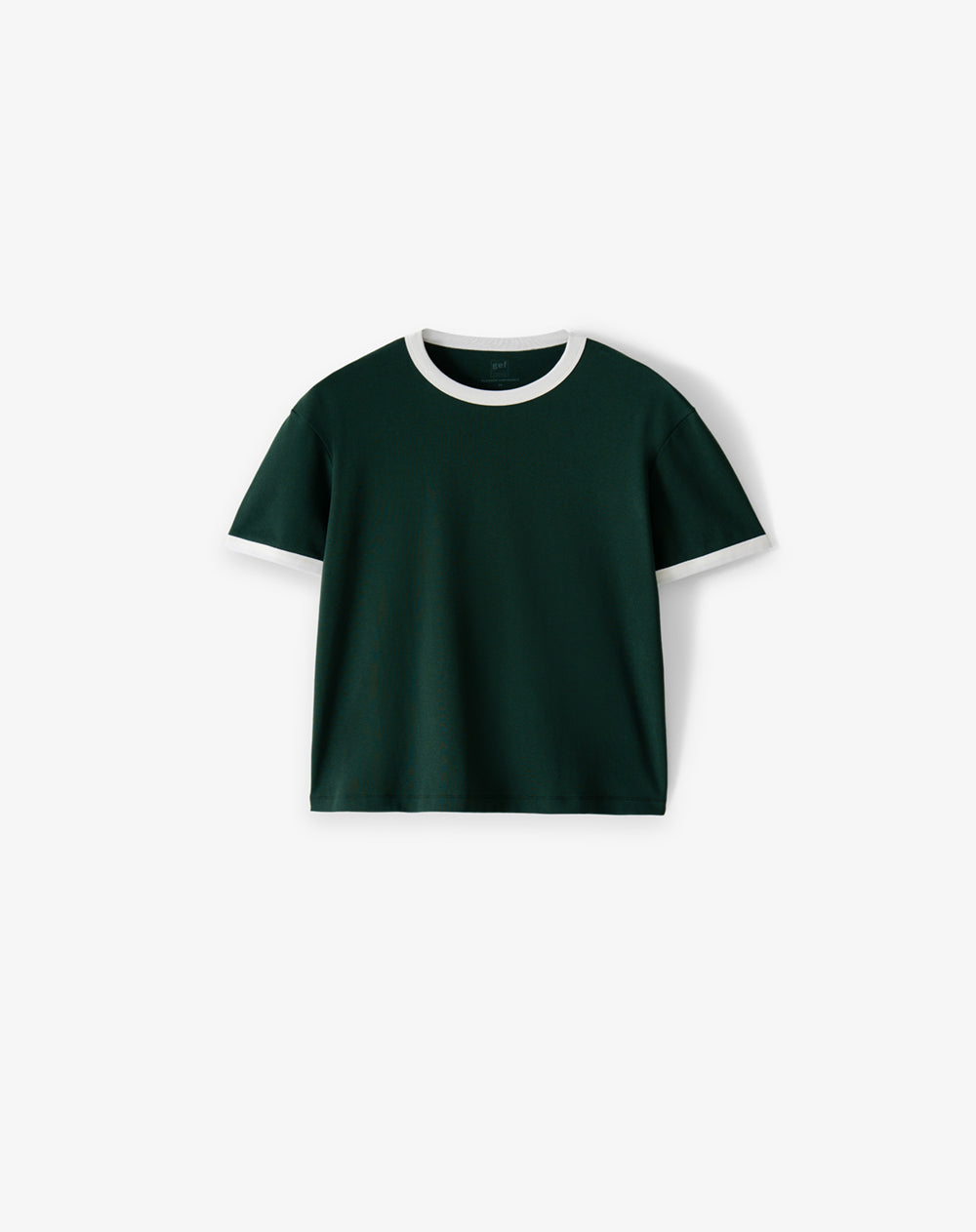 Camiseta regular verde hombre