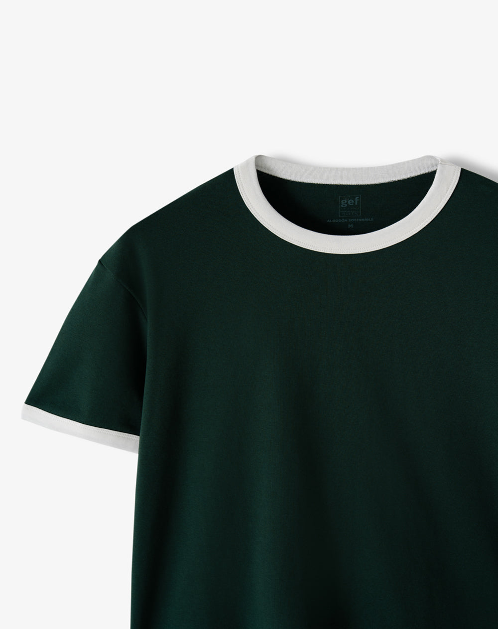 Camiseta regular verde hombre