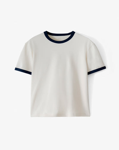 Camiseta regular vainilla hombre