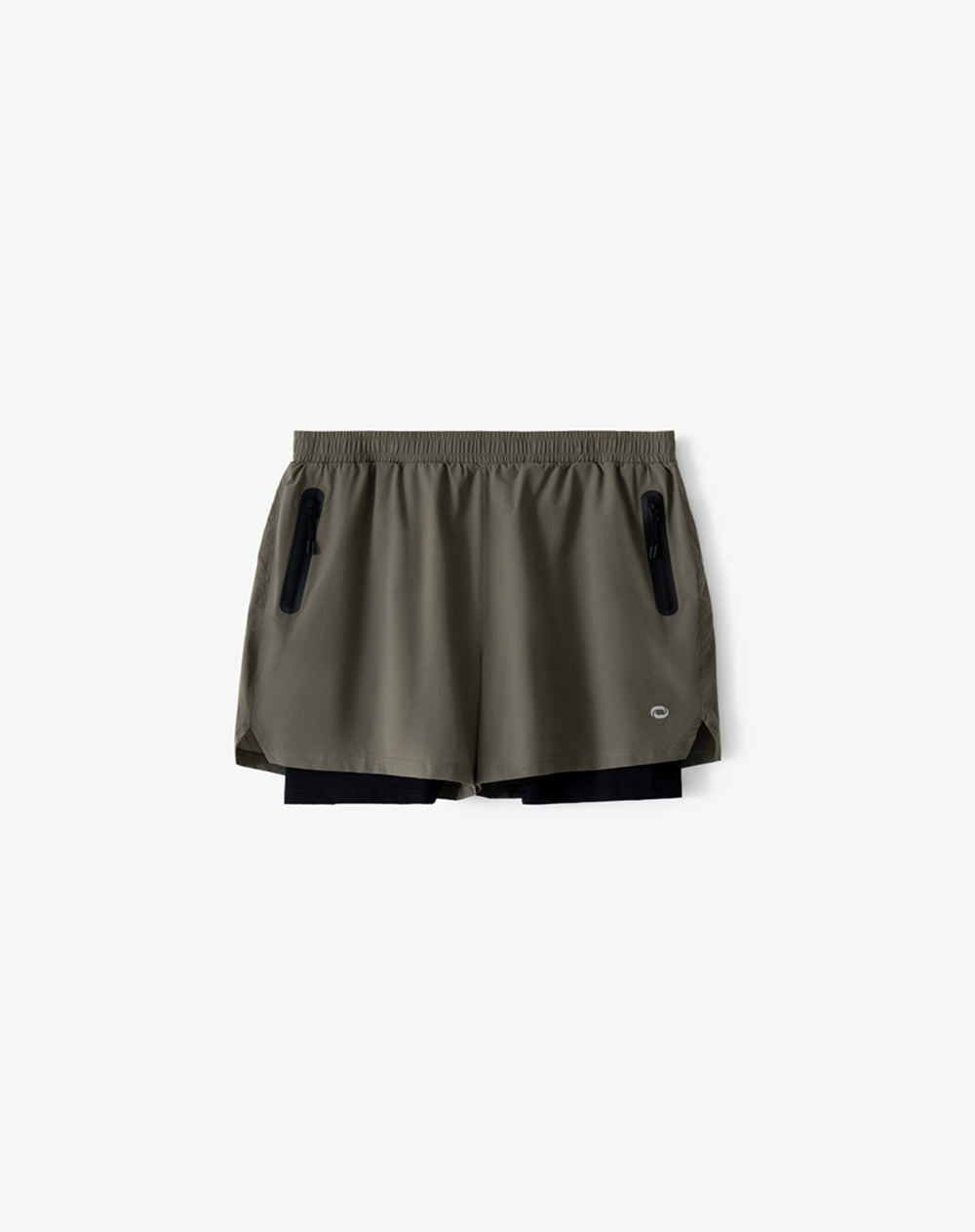 Pantaloneta deportiva café hombre