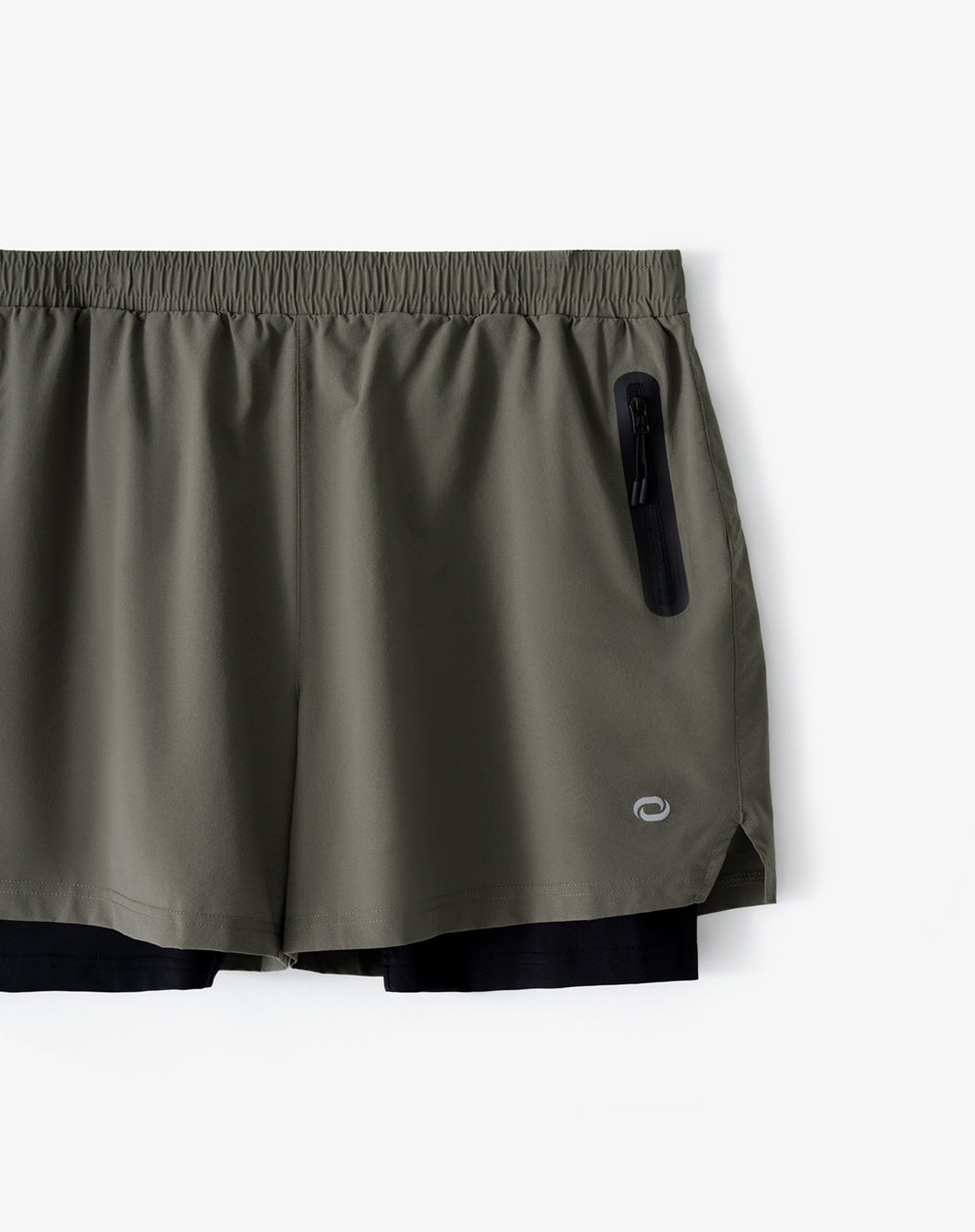 Pantaloneta deportiva café hombre