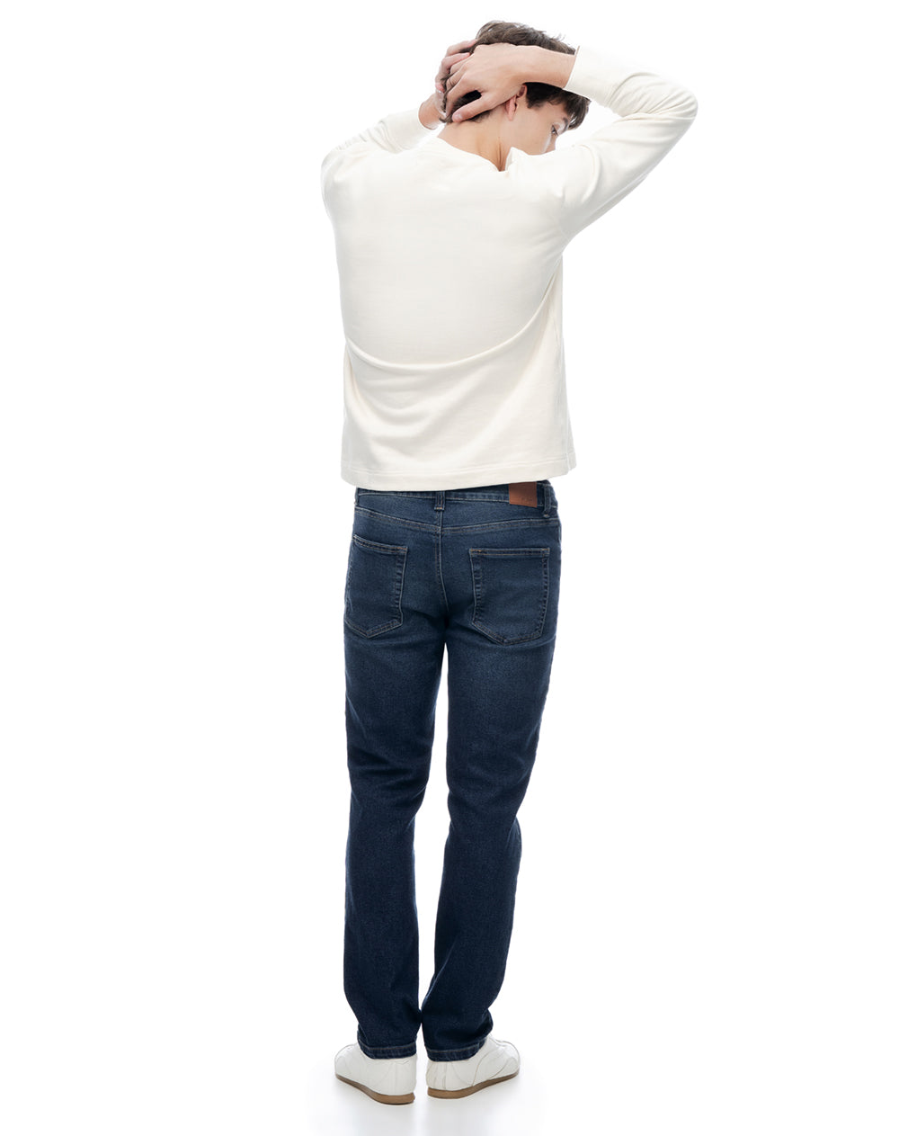 Jean slim tiro medio indigo hombre