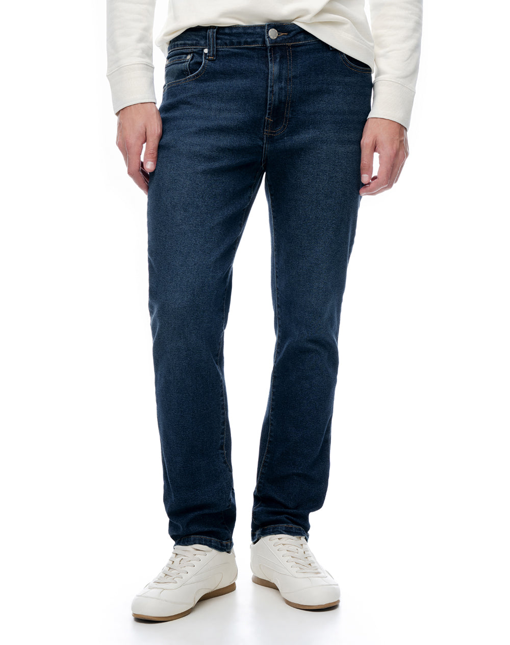 Jean slim tiro medio indigo hombre