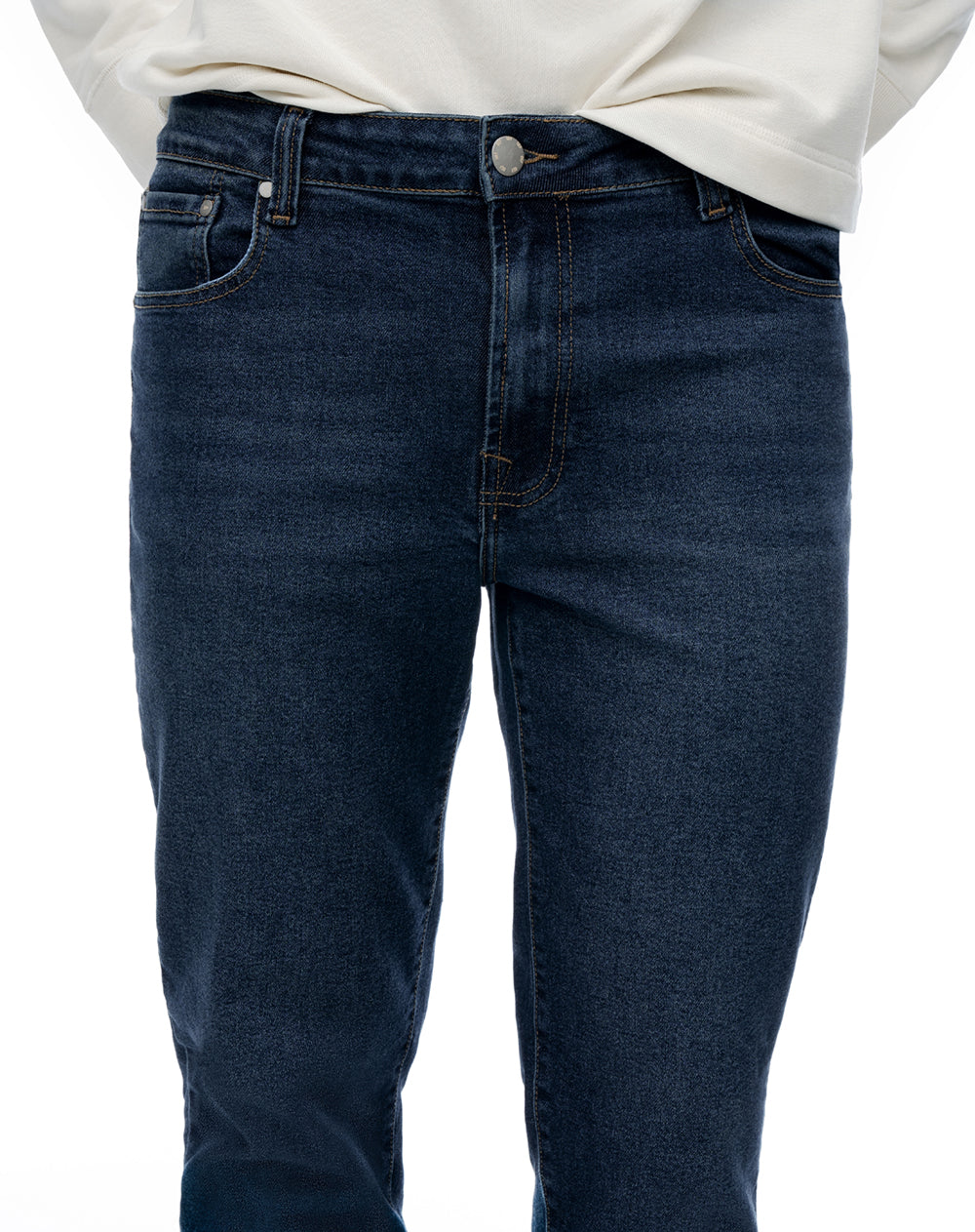 Jean slim tiro medio indigo hombre