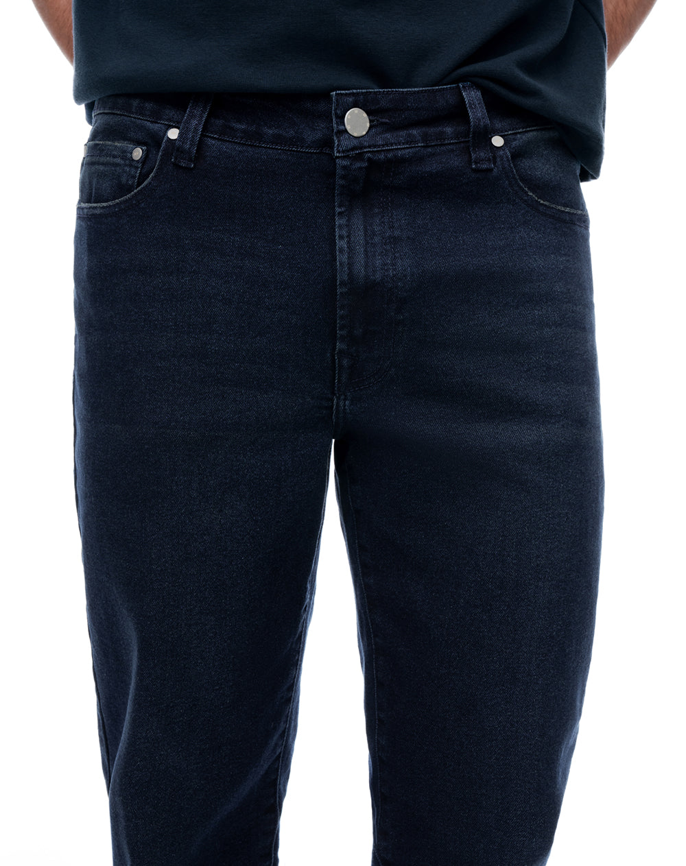 Jean slim tiro medio indigo oscuro hombre