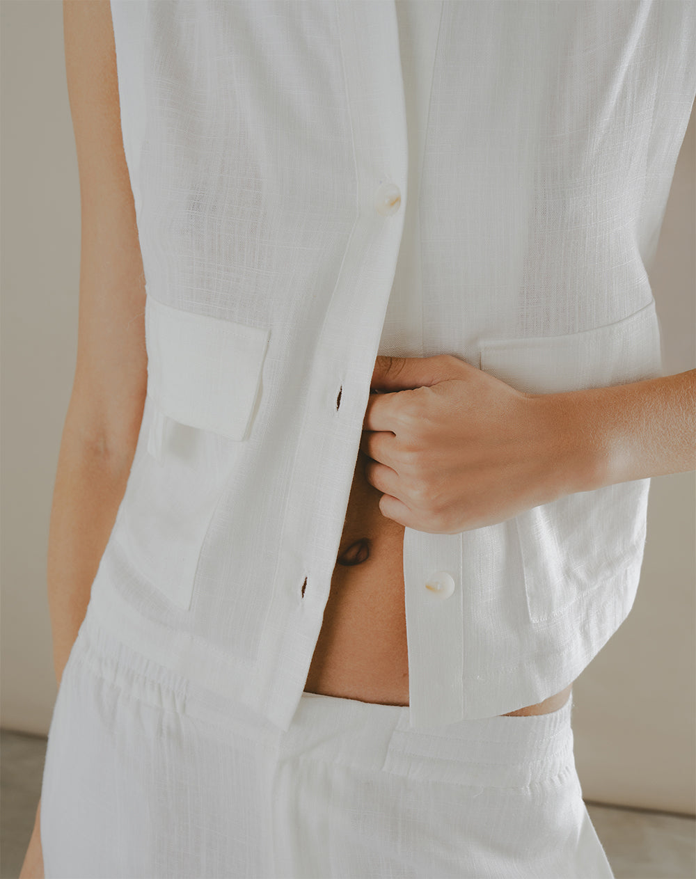 Camisa relaxed fit blanca