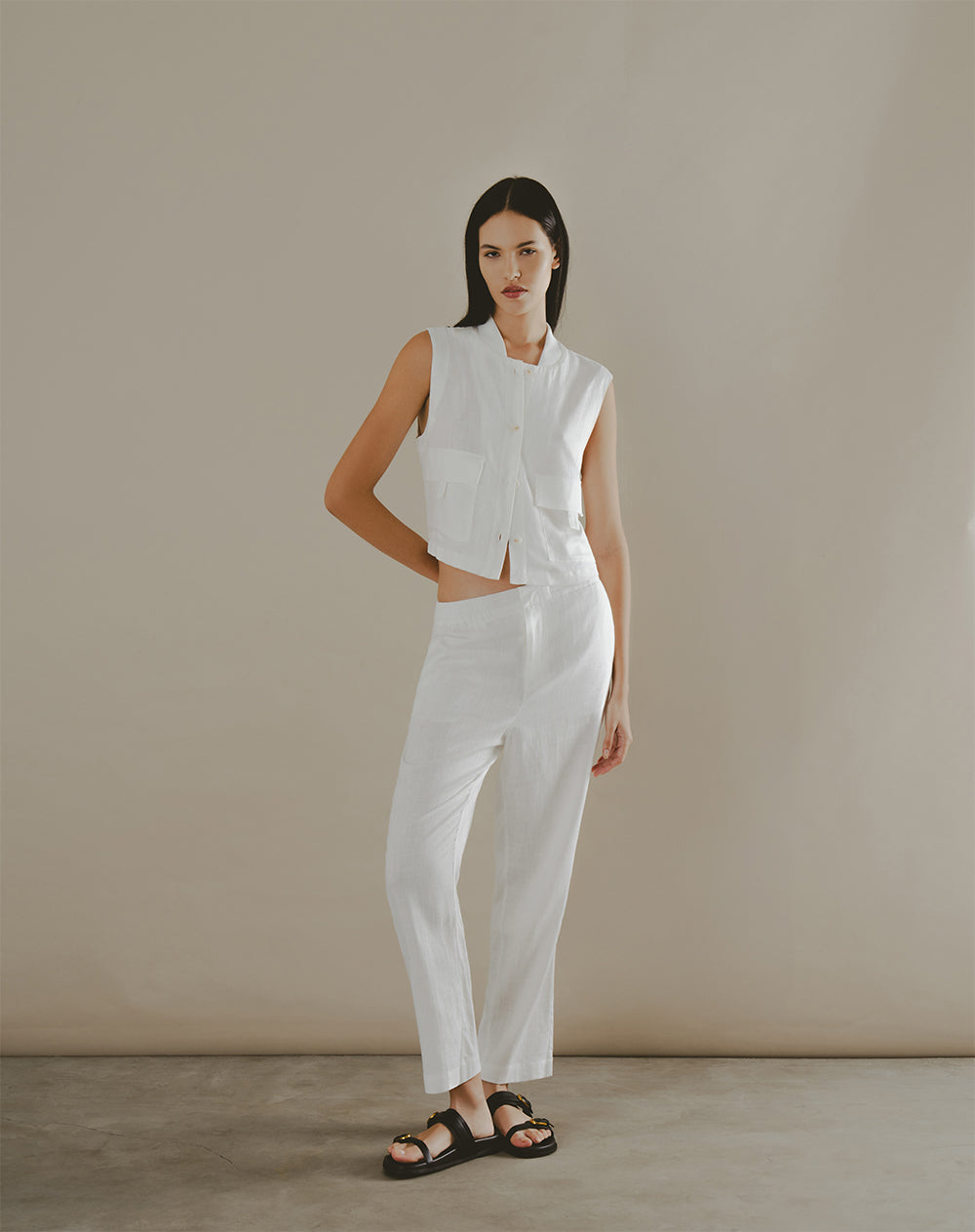 Camisa relaxed fit blanca