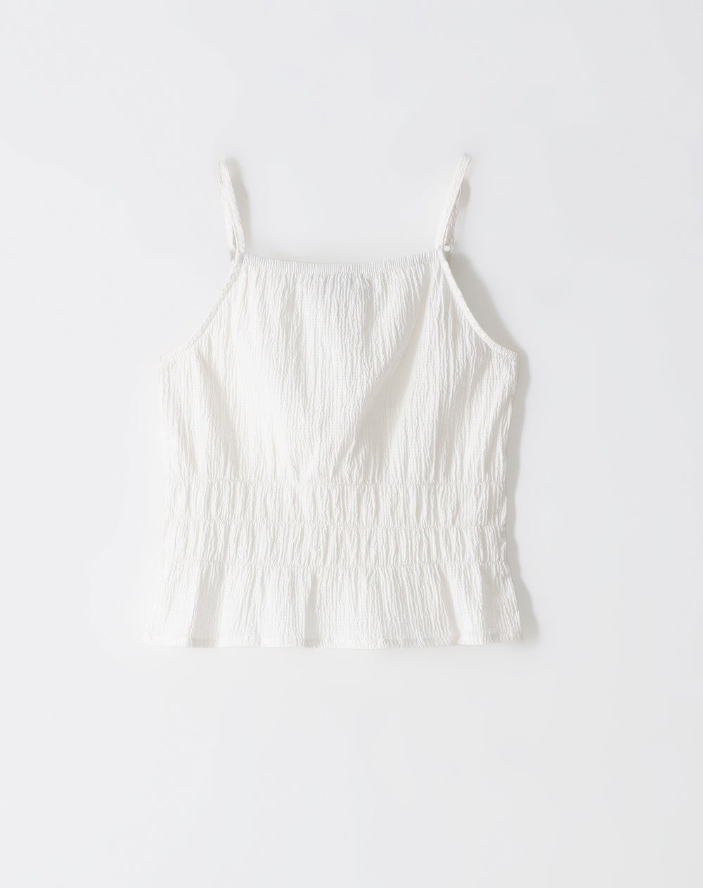 Camisa relaxed fit tiras blanca