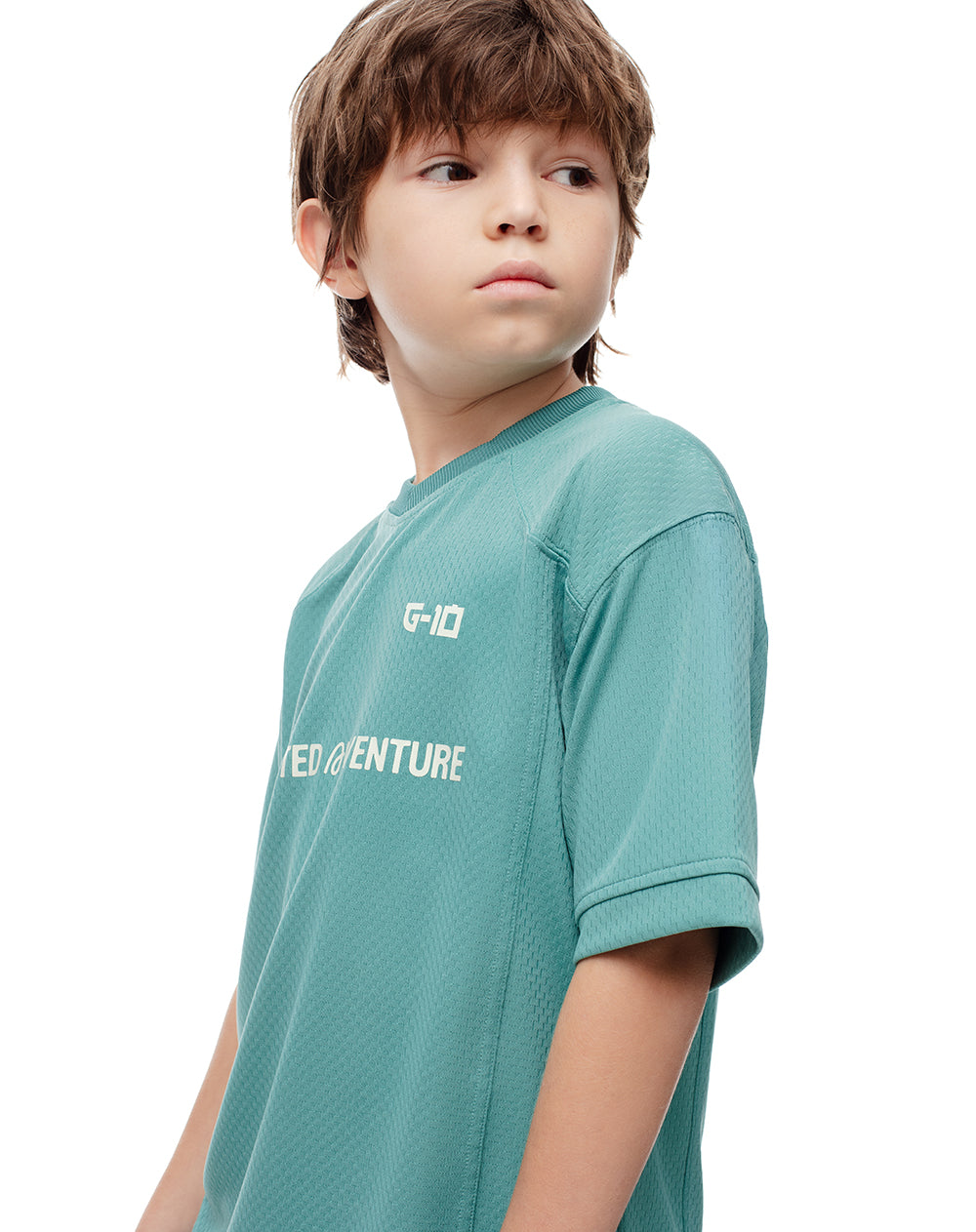 Camiseta regular fit manga corta azul