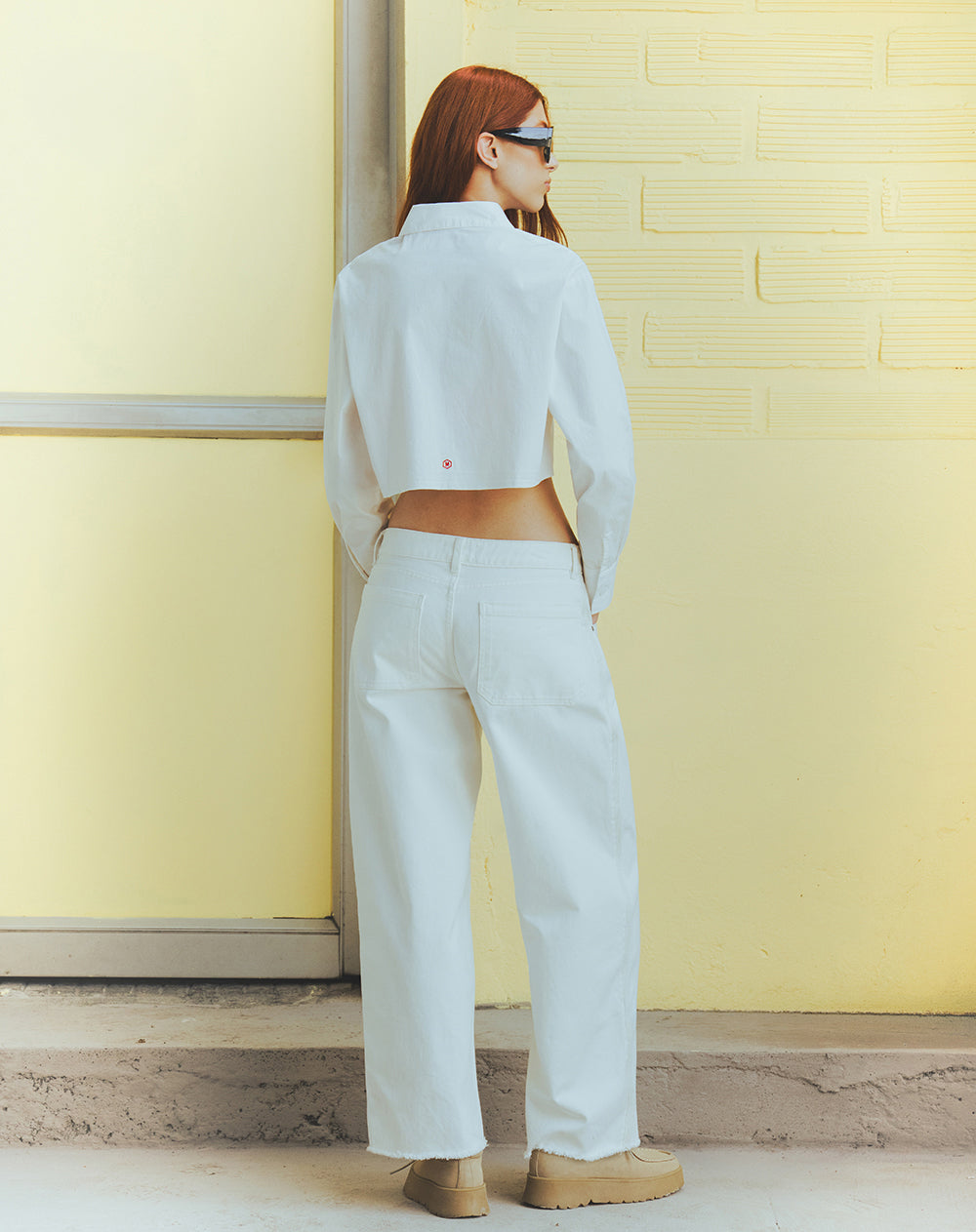 Camisa cropped mujer