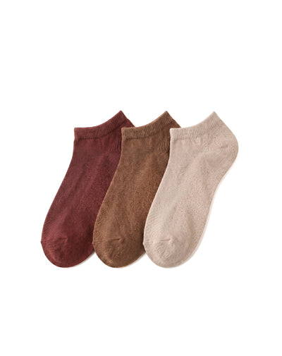 3 pares de medias tobilleras surtido mujer