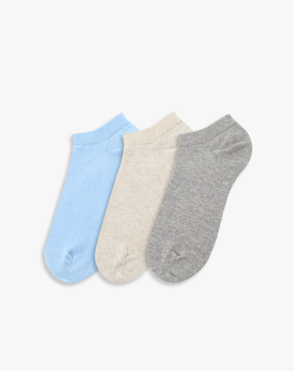 Medias mujer tobillera corta pack x3 surtido