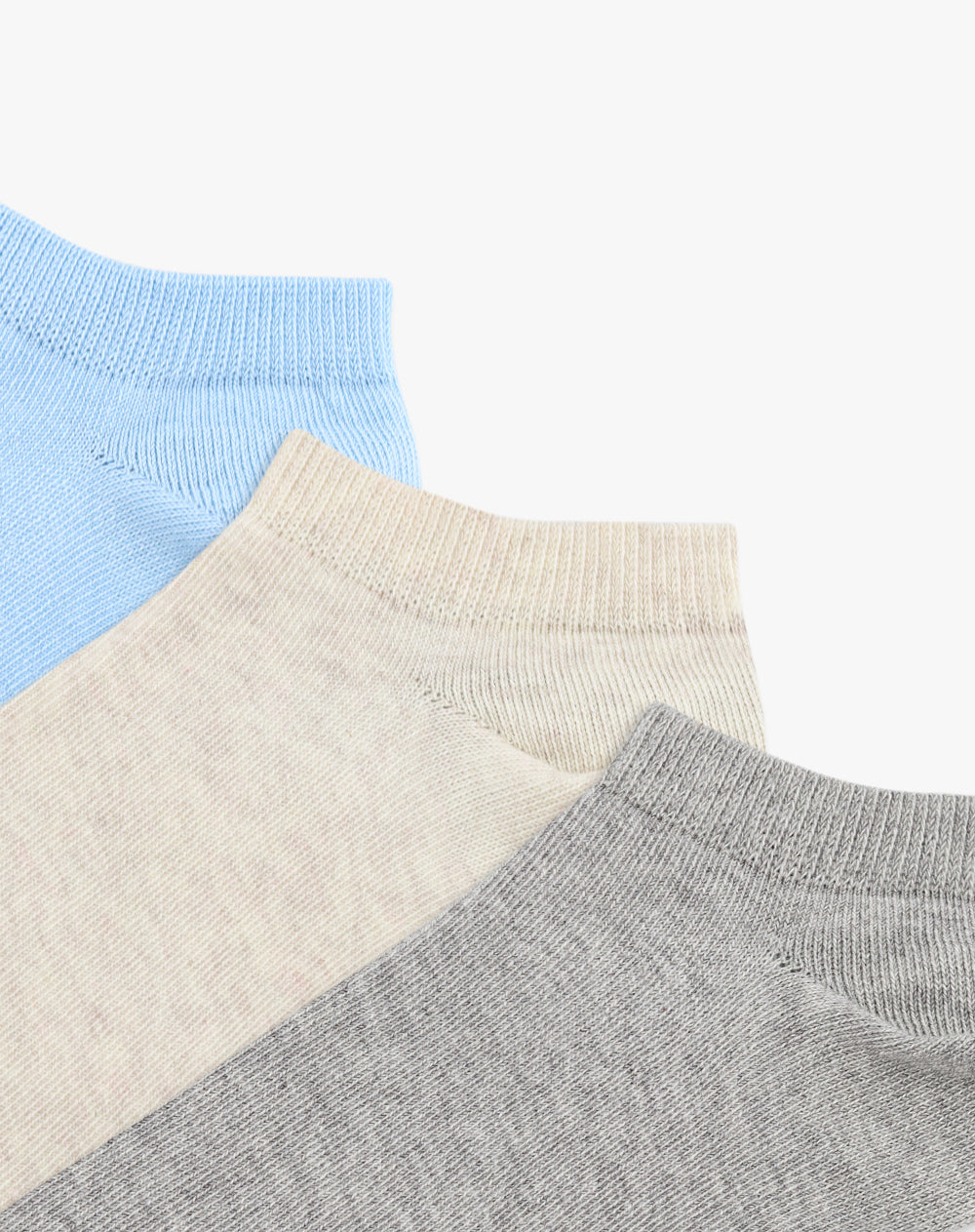 Medias mujer tobillera corta pack x3 surtido