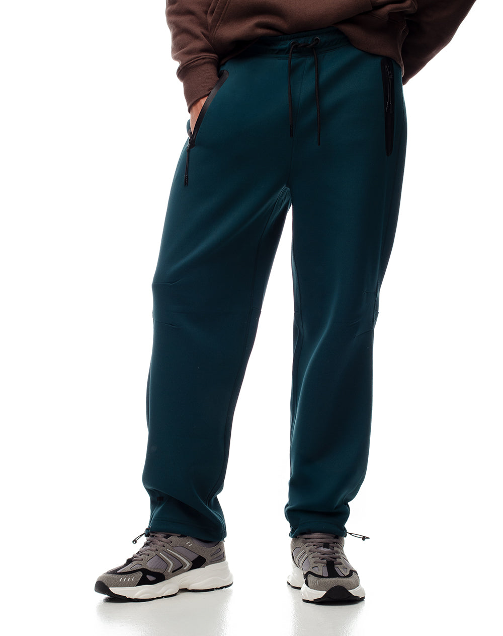 Pantalón relax secado rápido azul hombre