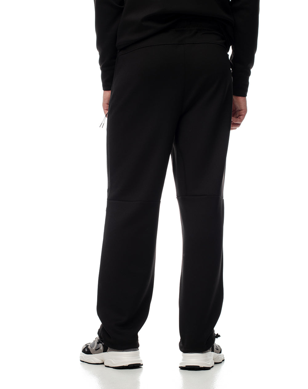 Pantalón relax secado rápido negro hombre