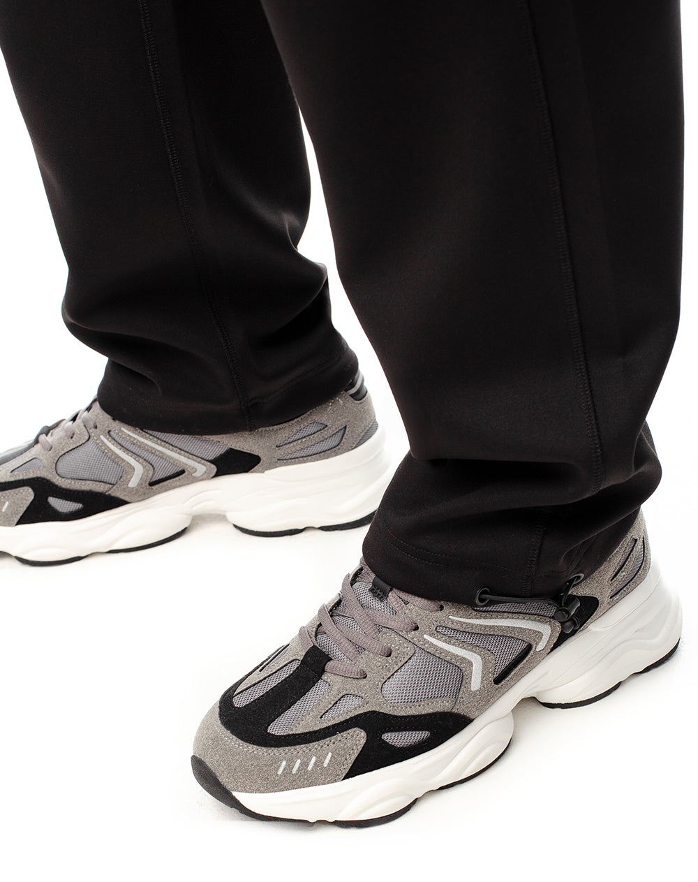 Pantalón relax secado rápido negro hombre