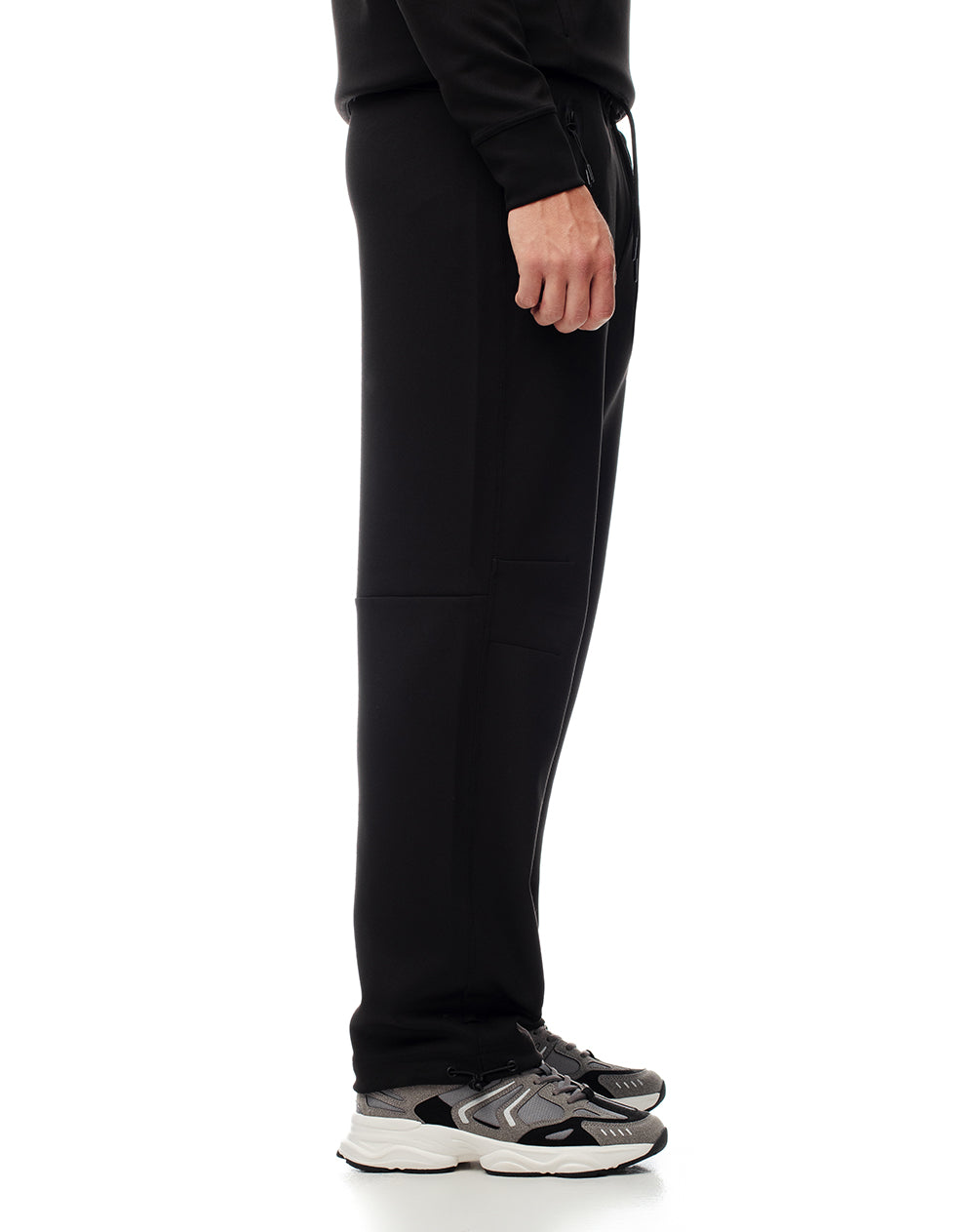 Pantalón relax secado rápido negro hombre