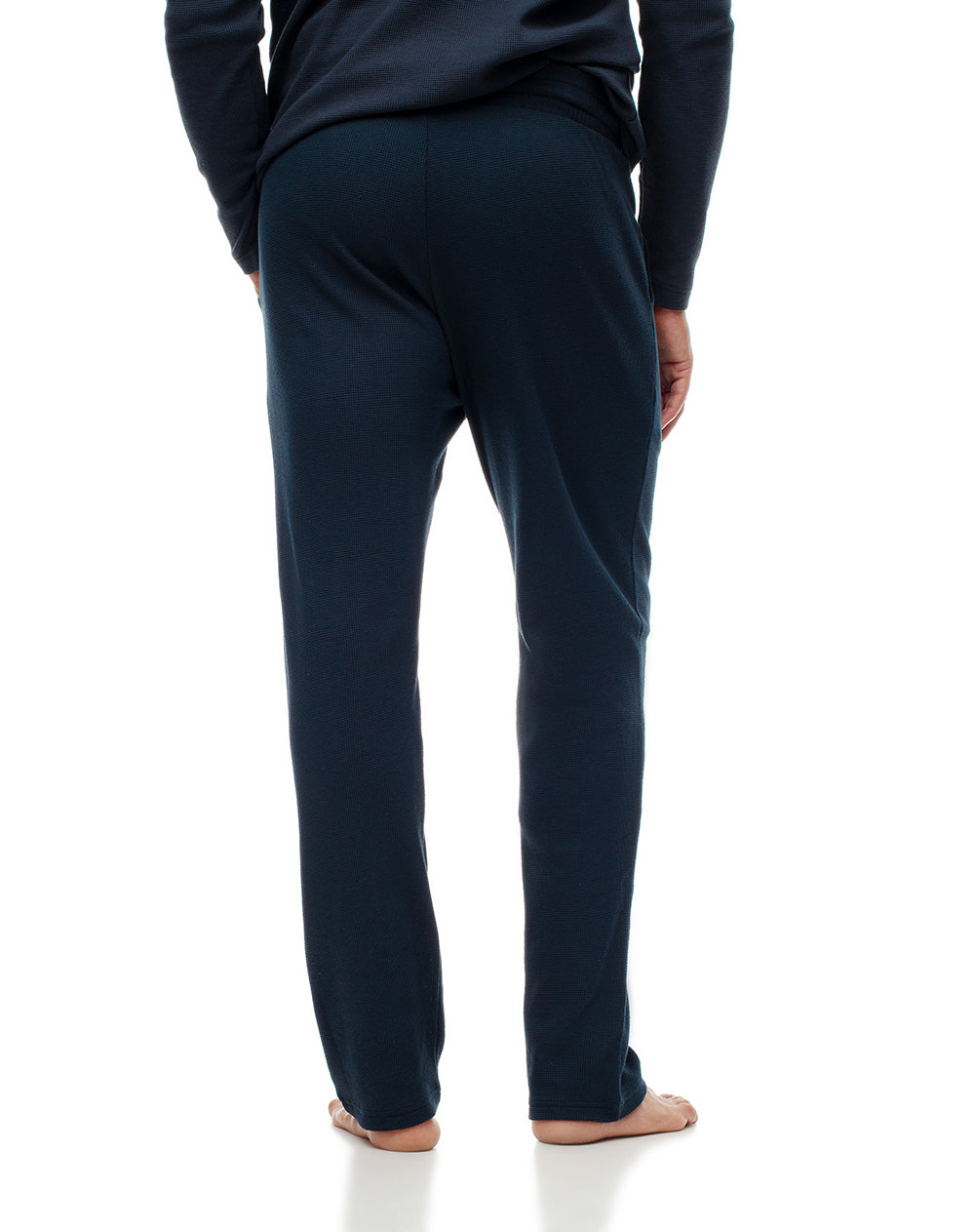Pantalón regular fit tiro alto azul
