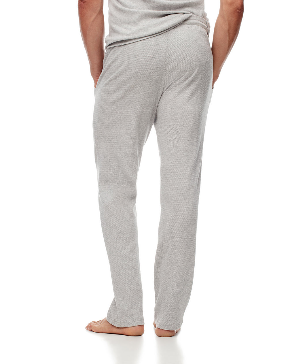 Pantalón regular fit tiro alto gris jaspe