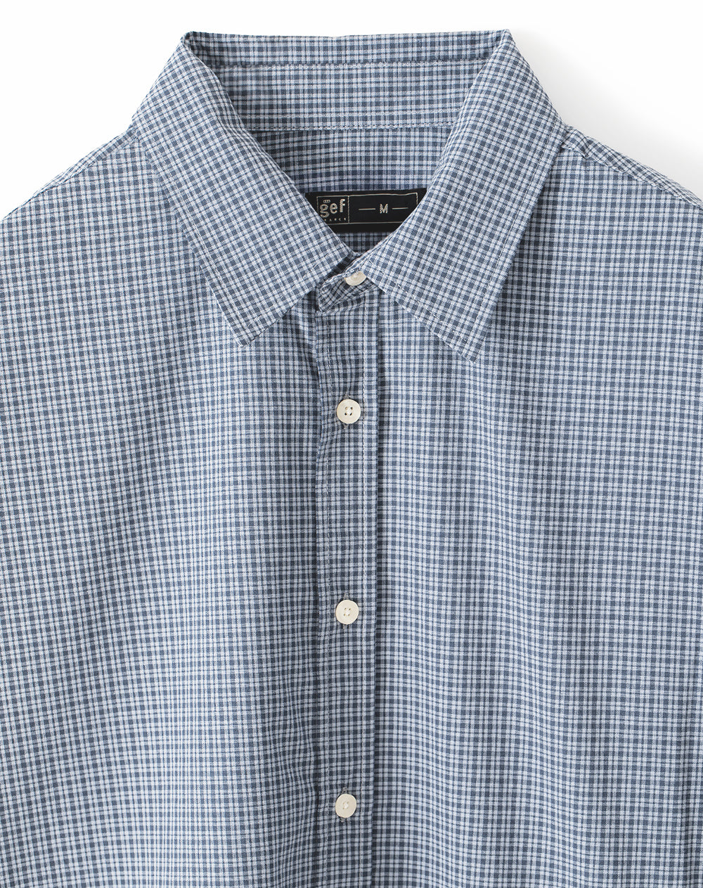 Camisa manga larga oversize algodón cuadros hombre