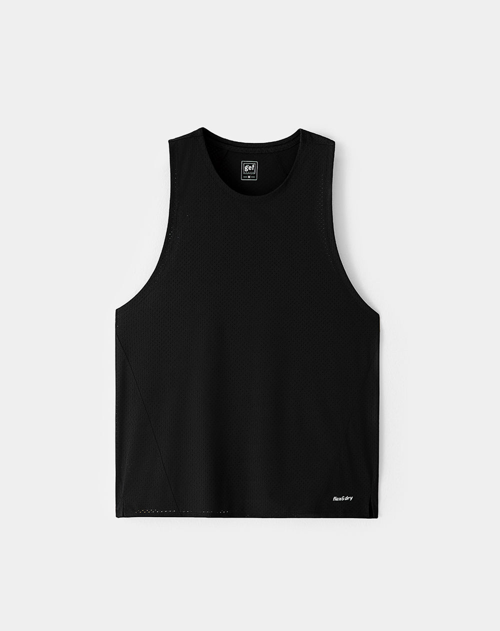 Camisilla deportiva antibacterial negra hombre