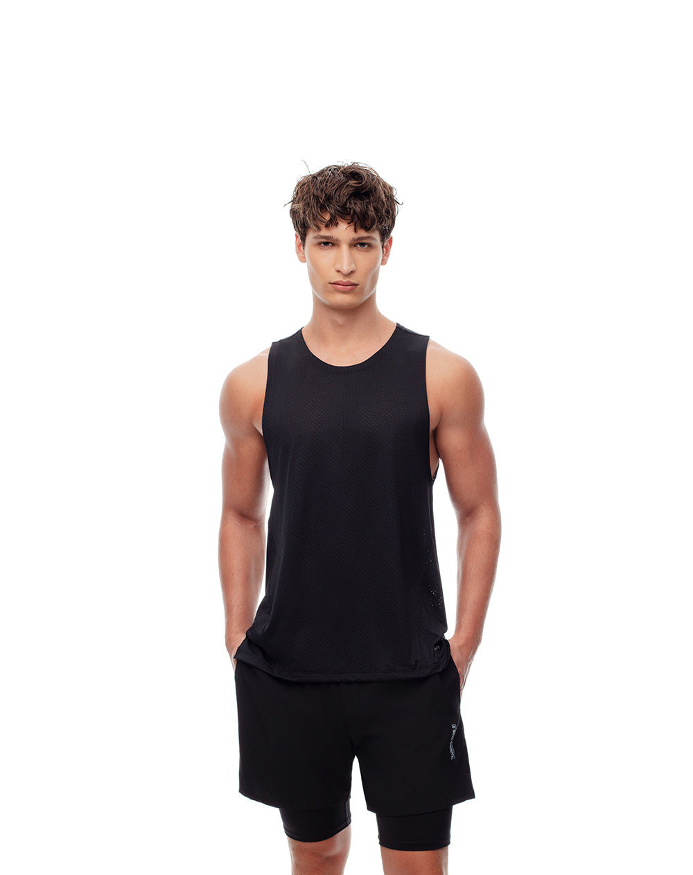 Camiseta regular fit negra