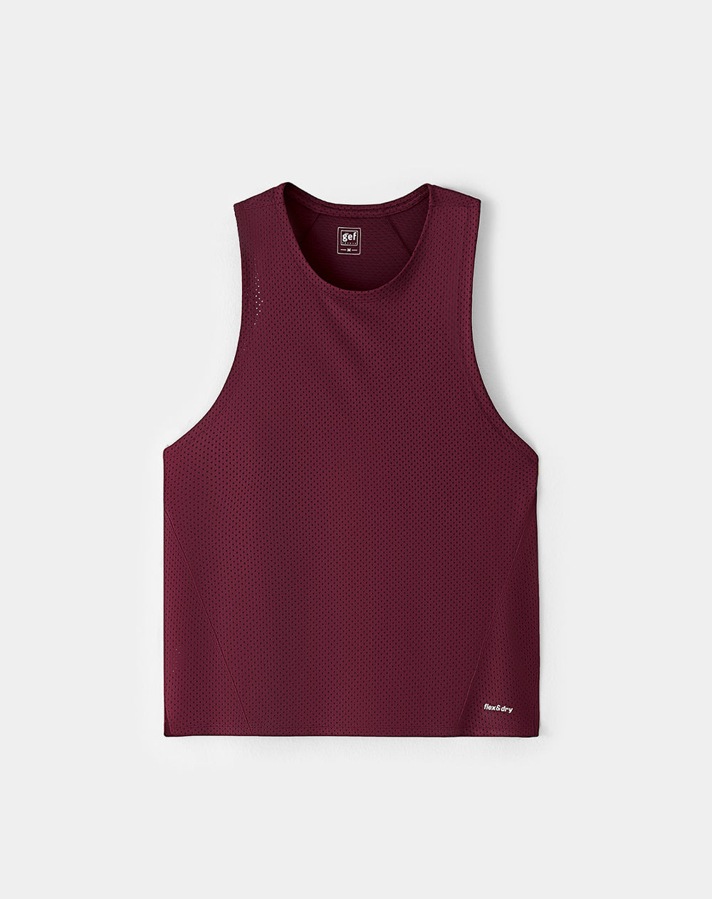 Camisilla deportiva antibacterial vinotinto hombre