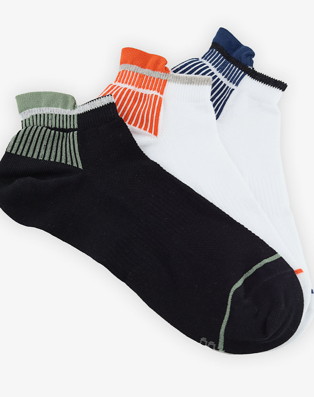 Medias hombre tobilleras pack x3 surtido