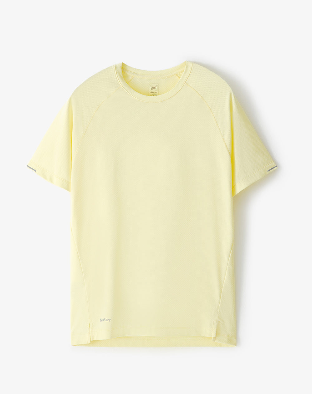 Camiseta regular fit manga corta amarilla