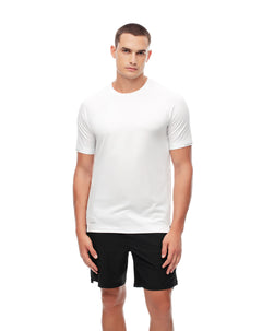 Camiseta deportiva hombre control humedad blanca