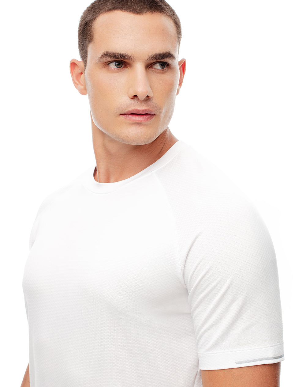 Camiseta regular fit manga corta blanca
