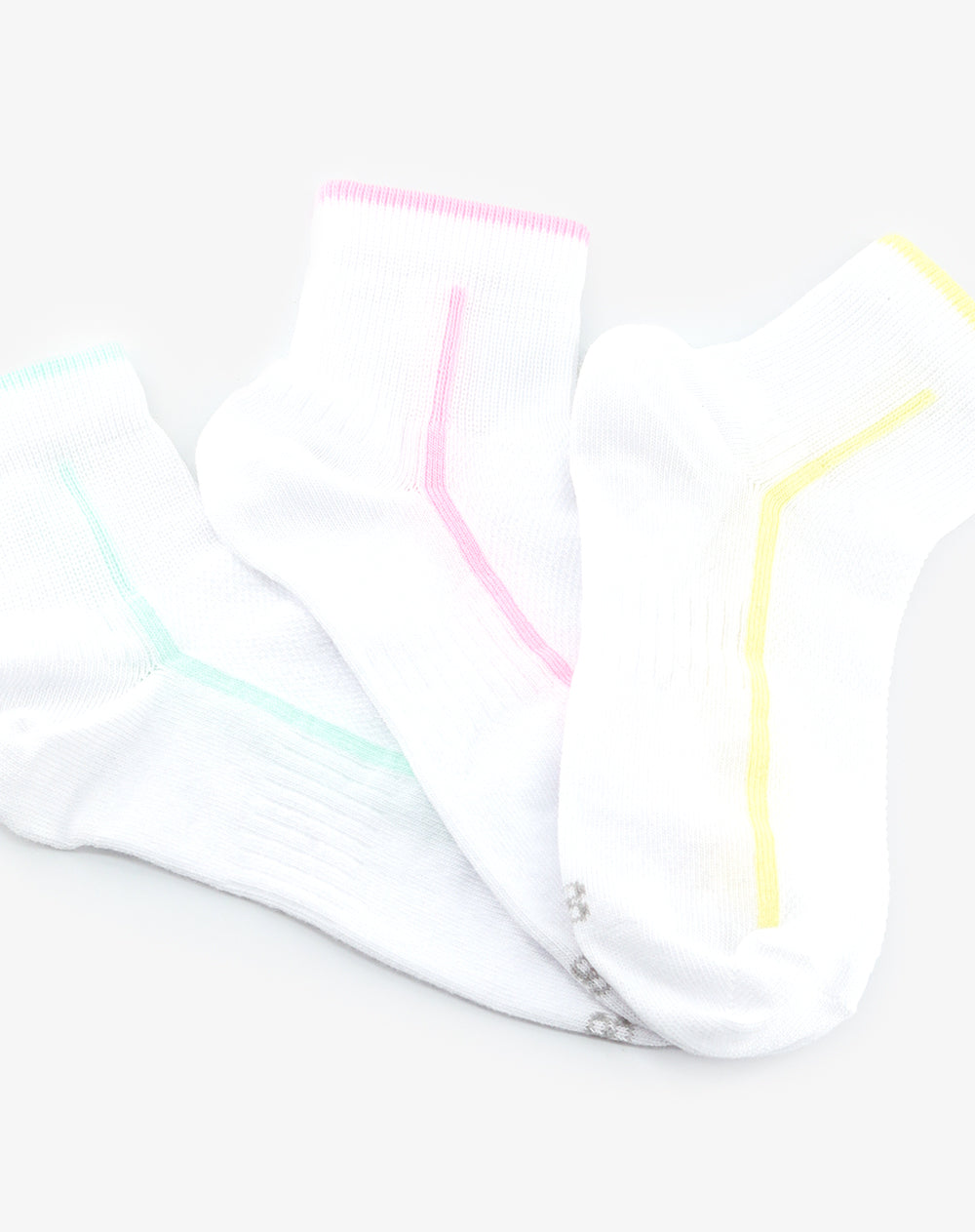 Medias mujer tobillera pack x3 surtido