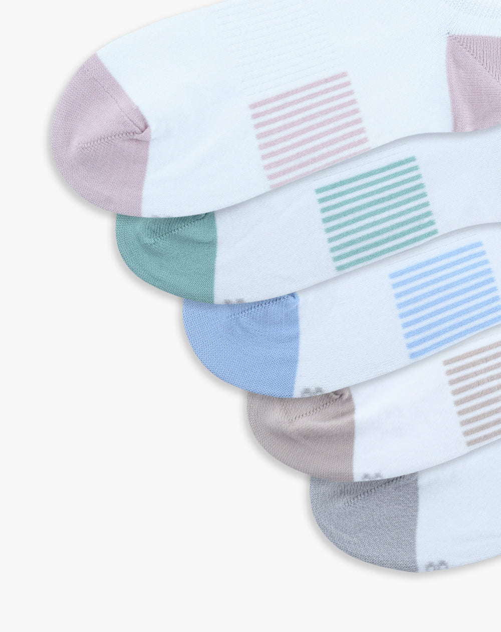 Medias mujer tobillera corta pack x5 surtido