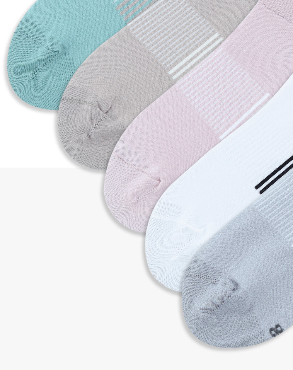Medias mujer tobillera corta pack x5 surtido