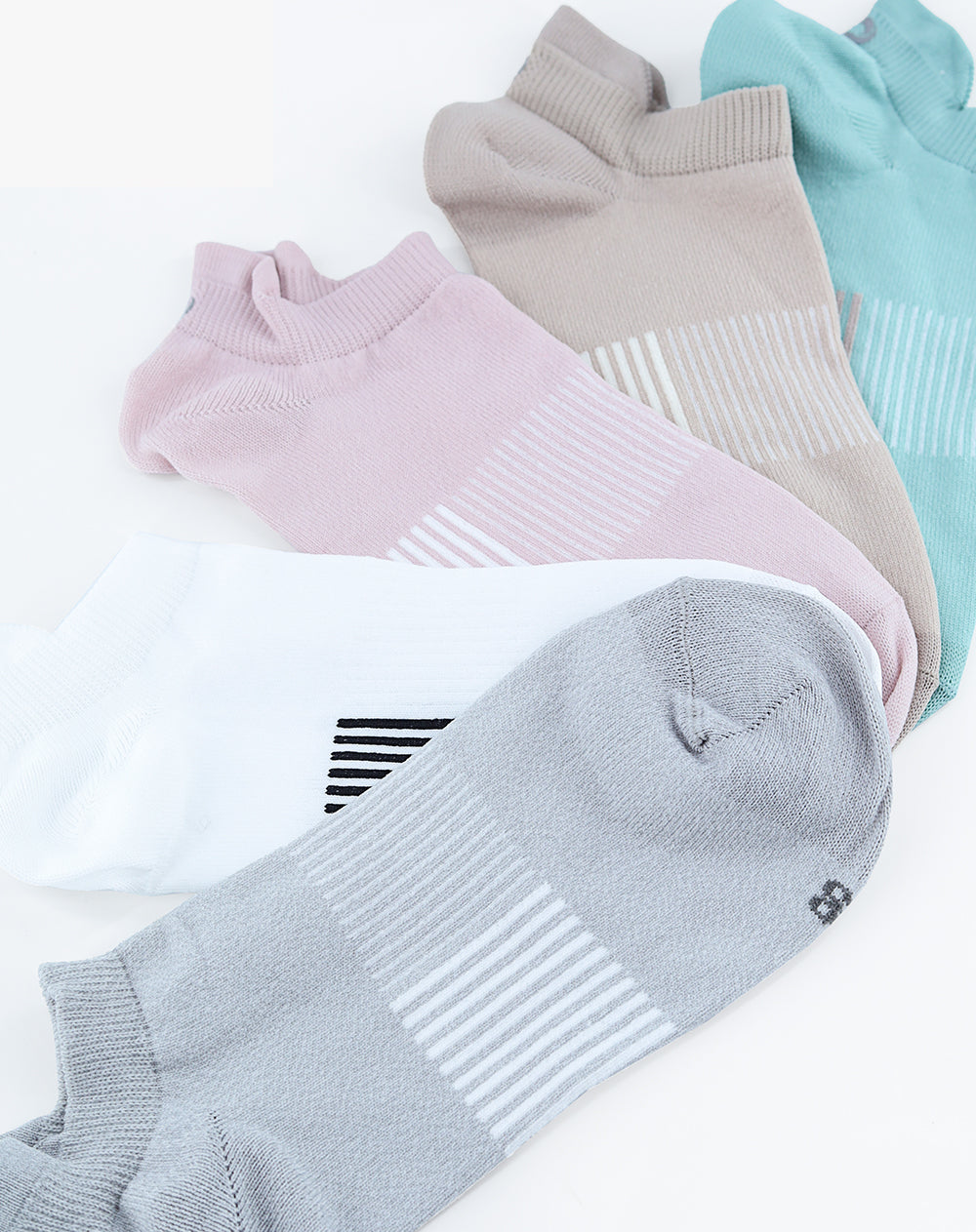 Medias mujer tobillera corta pack x5 surtido