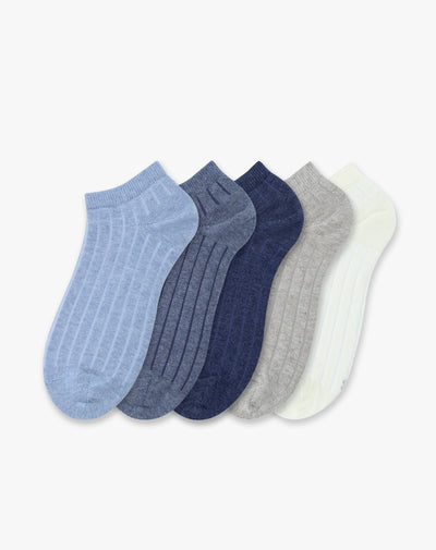 5 pares de medias tobilleras surtido