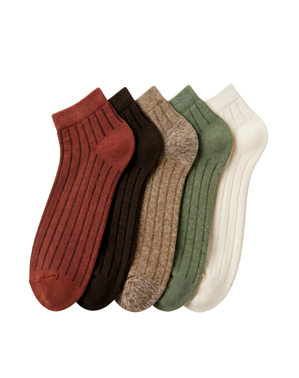 5 pares de medias tobilleras surtido