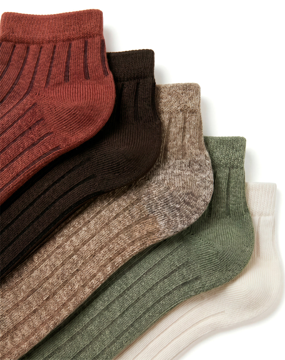 5 pares de medias tobilleras surtido