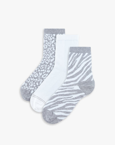Medias mujer largas pack x3 surtido