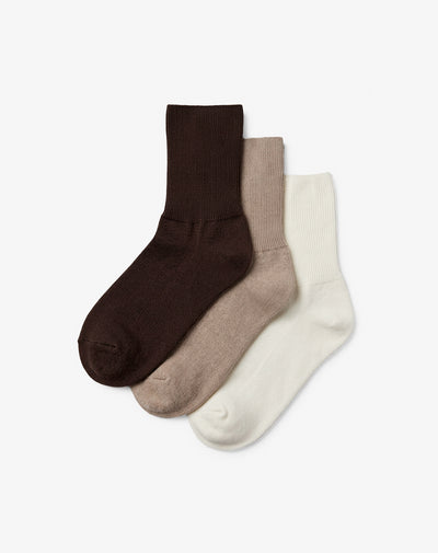 3 pares de medias largas surtido mujer