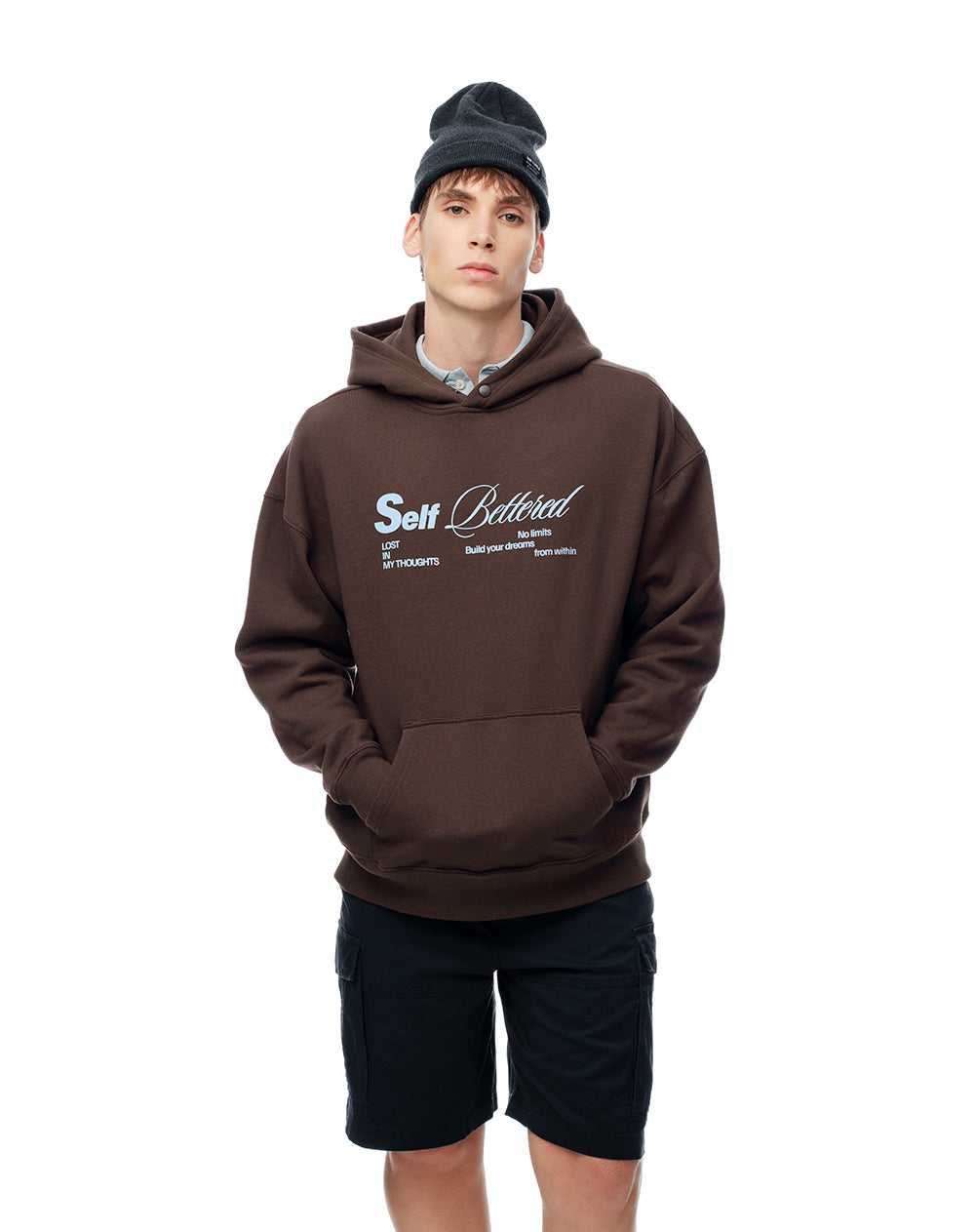 Bermuda tipo cargo azul hombre