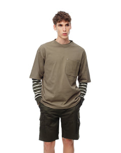 Bermuda tipo cargo verde hombre