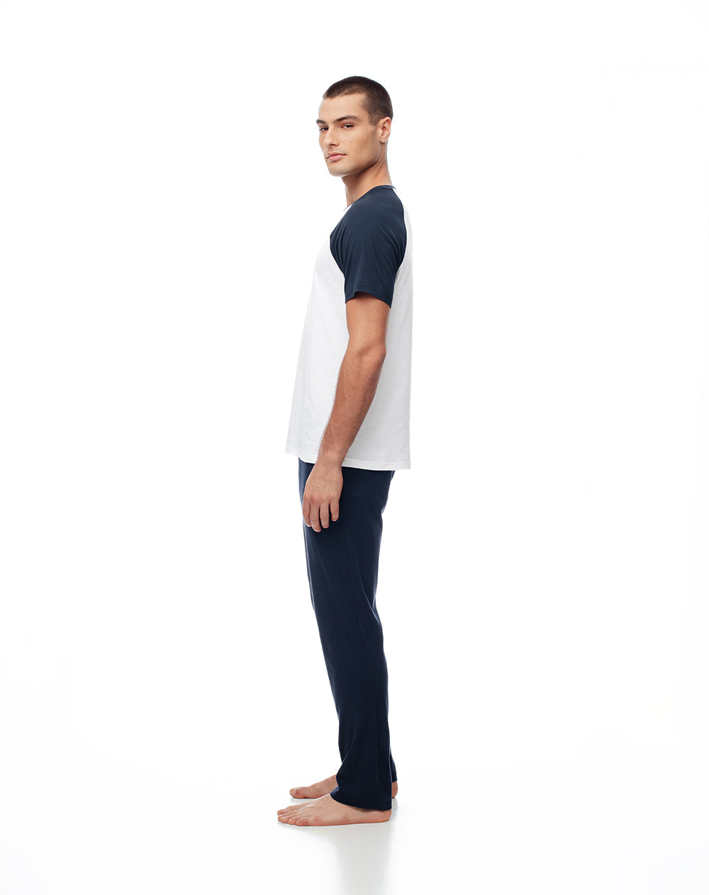 Camiseta + pantalón de pijama algodón hombre