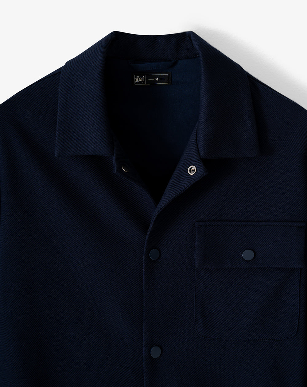 Chaqueta tipo sobrecamisa regular azul hombre